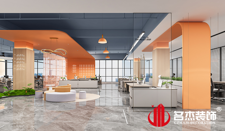 休閑辦公區(qū)裝修設計效果